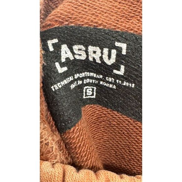 ASRU Aesthetic Revolution Joggers Size S Burnt Orange Streetwear Techwear - Picture 3 of 5
